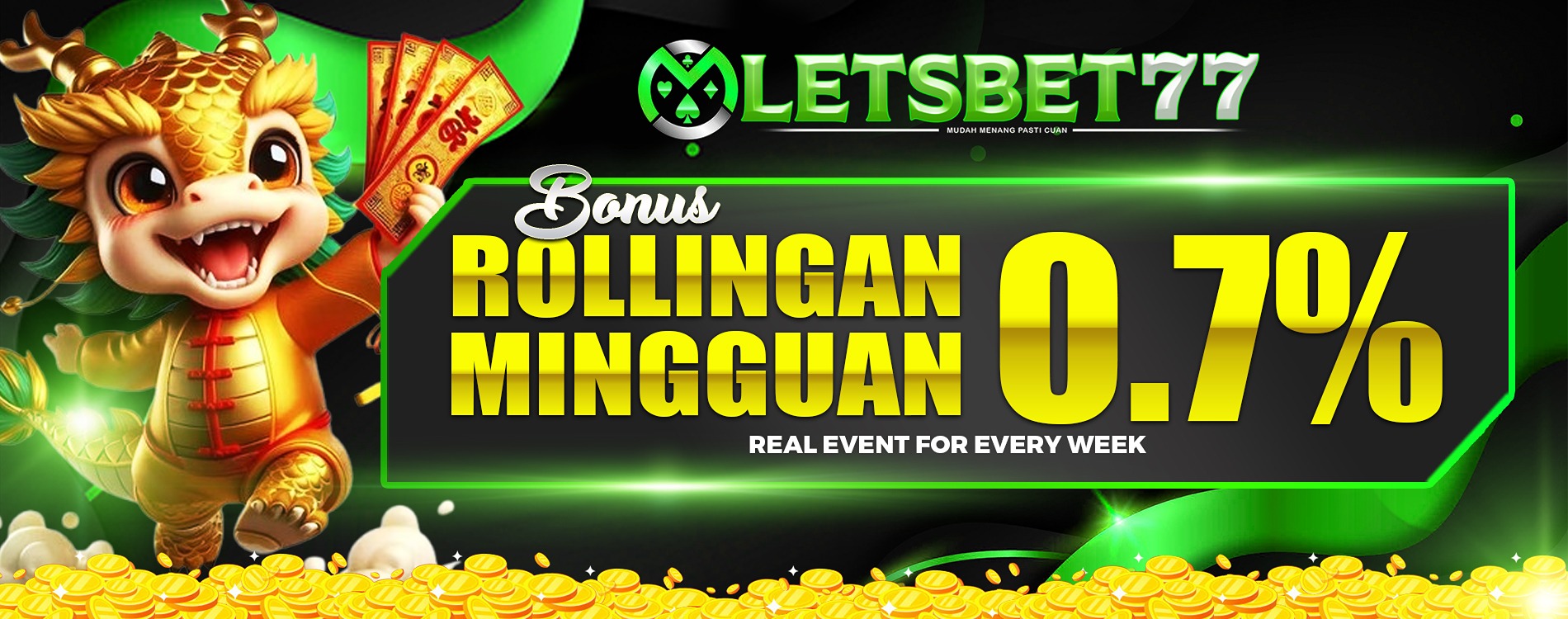 Bonus Rollingan Mingguan 10%